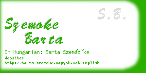 szemoke barta business card